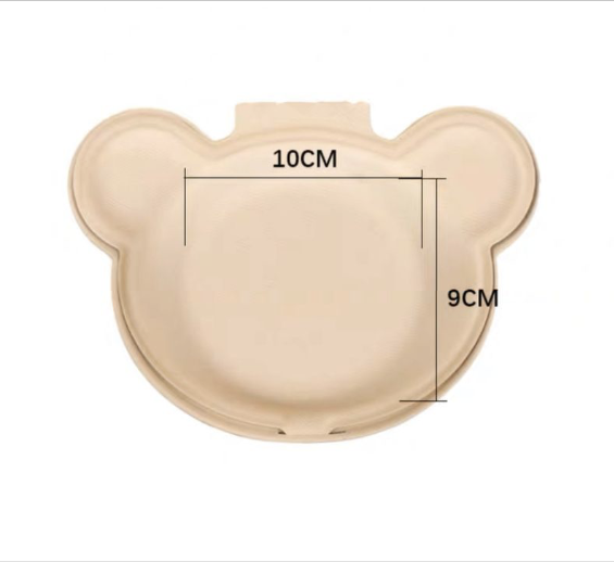 Коробка для бенто-торта Мишка, крафт, дно 100*90 мм