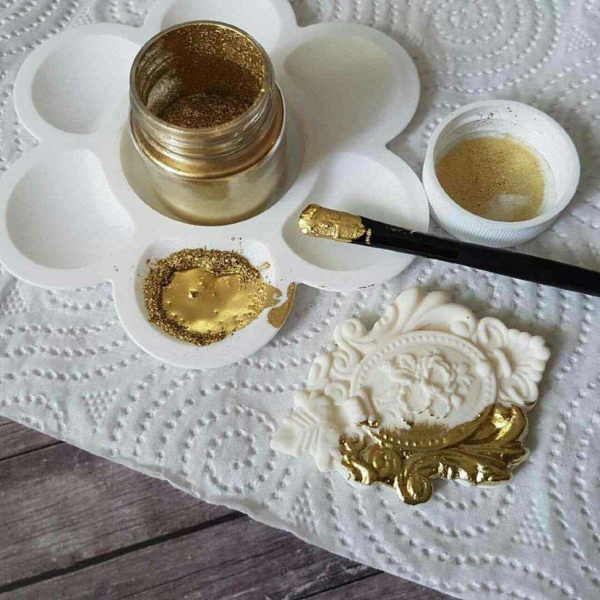 Блестящий краситель супер-плотный Золотой «Gold», 10 гр