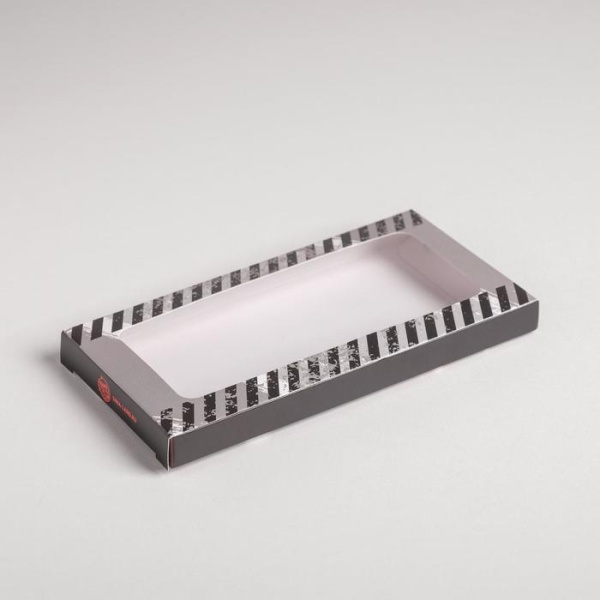 Коробка для шоколада с окном 17,3×8,8×1,5 см «Настоящему мужчине»