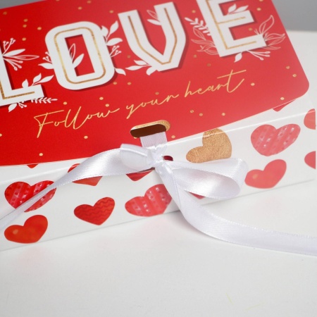 Коробка складная подарочная "LOVE", 165*125*50 мм