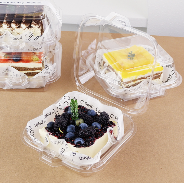 Коробка для бенто-торта и моти ПРОЗРАЧНАЯ, пластик, 145*145*75 мм, 1 шт