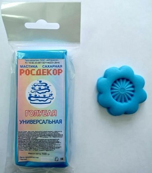Мастика "РОСДЕКОР" 100гр. Голубая