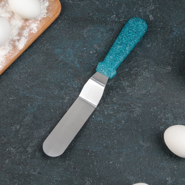 Лопатка-палетка изогнутая Космос, с пластиковой ручкой, 36 см, рабочая часть 25 см