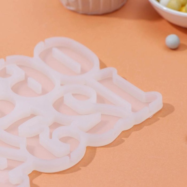 Силиконовая форма для леденцов «Цифры», 10 ячеек, 16,5*10 см