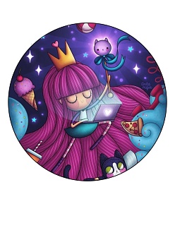 Принцесса №5, картинка на сахарной бумаге