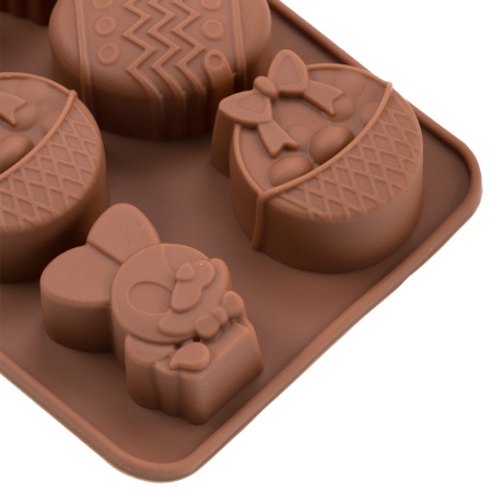 Форма силиконовая для шоколада «Пасха» , 8 ячеек