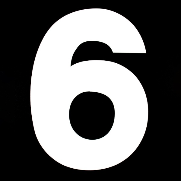 Трафарет для торта "Цифра 6 и 9", высота 25 см, пластик