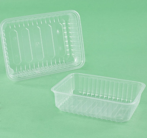 Контейнер пластиковый прозрачный с крышкой 500 мл, 17,9*13,2*3,5 см