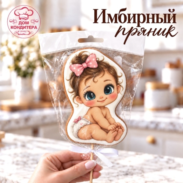 Пряник имбирный "Малышка", 10 см