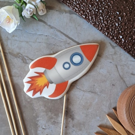 Пряник имбирный "Ракета", 10 см