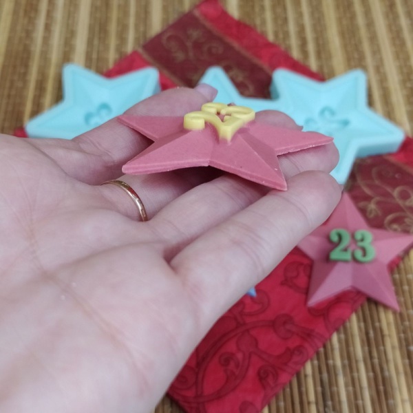 Силиконовый молд "Звезда 23"