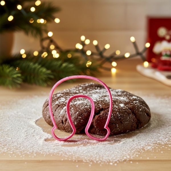 Вырубка для пряника  "Подкова", пластик 10*9,5 см