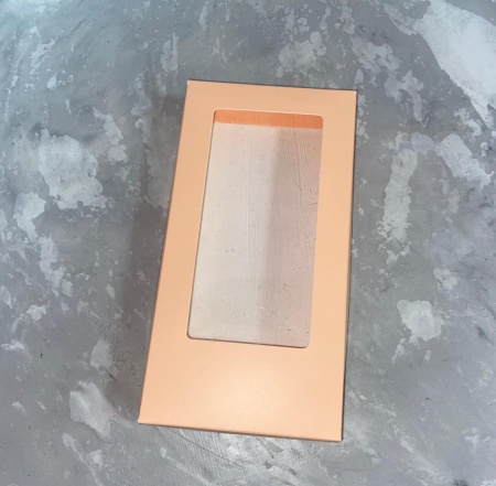 Коробка для шоколадной плитки 180*90*17 мм, персиковая