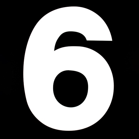 Трафарет для торта "Цифра 6 и 9", высота 25 см, пластик