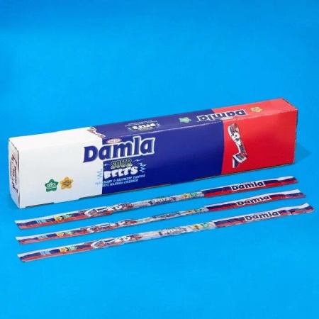 Жевательный Мармелад DAMLA Ремешки, Ежевика - Малина, 15 гр