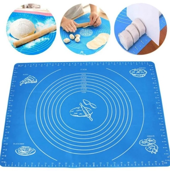 Коврик силиконовый с разлиновкой, 50*70 см