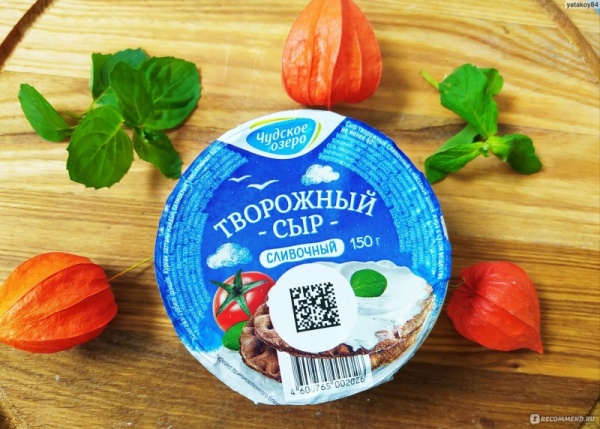 Сыр творожный Чудское озеро, 60%, Россия, 150 гр