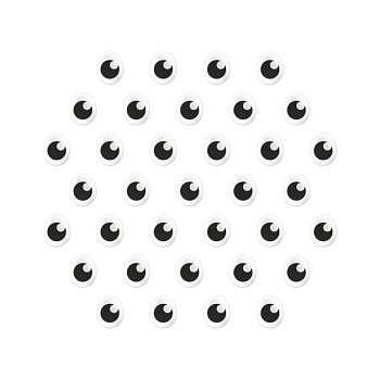 Сахарные фигурки мини-медальоны Глазки 10х15 мм, 250 гр