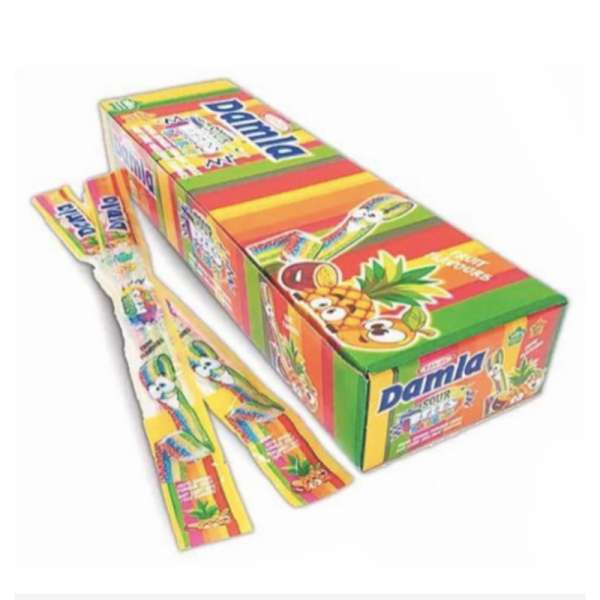 Жевательный Мармелад DAMLA Ремешки, Радуга, 15 гр