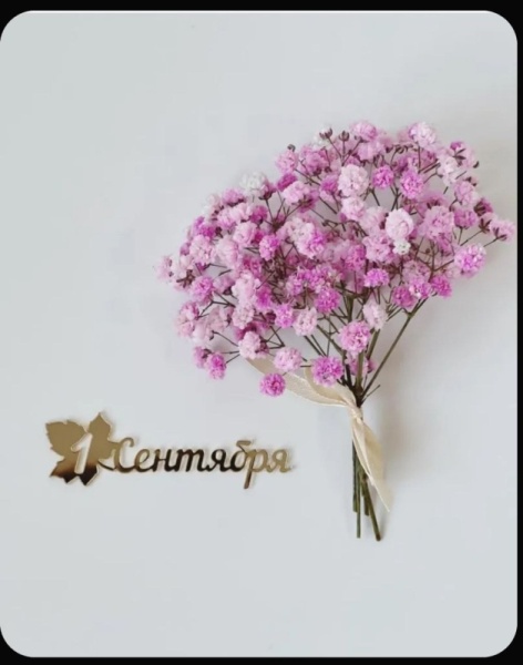 Акриловый топпер "1 сентября",  7 см, золото, 1 шт