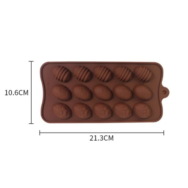 Форма для льда и шоколада «Пасхальные яйца », 21×10,5 см, 15 ячеек (3.2*2.2 см)