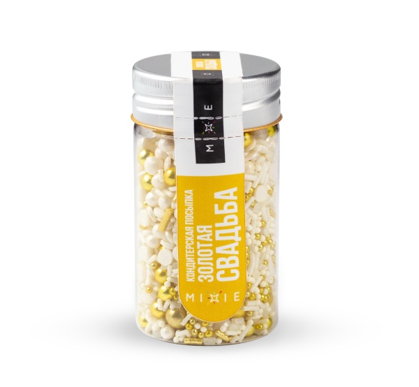 Посыпка фирменная MIXIE "Золотая свадьба", 50 гр