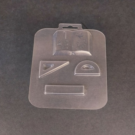 Форма пластиковая для шоколада "Школьный набор 3"