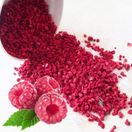 Малина сублимированная кубик, опт 100 гр