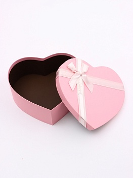 Коробка подарочная «Сердце», розовая, 31*27*13 см