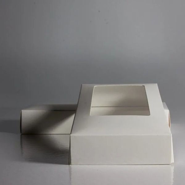 Коробка для ДУБАЙСКОГО шоколада с окном 155*75*25 мм, белая