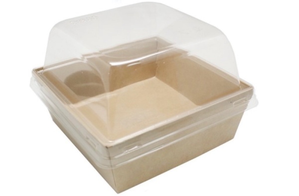 Коробка для бенто-торта и моти ECO SmartPack 550, крафт, 11,2*11,2*8,5 см