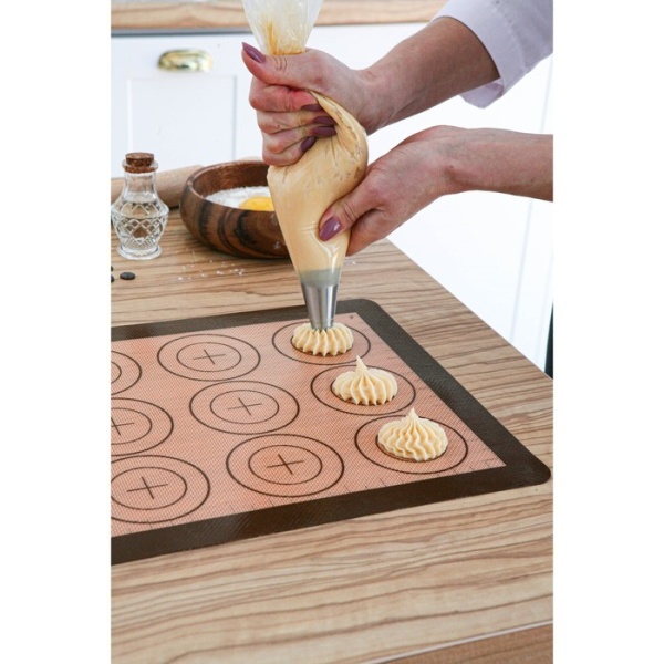 Коврик армированный для макаронс силиконовый «Плюс», 42×29,5 см