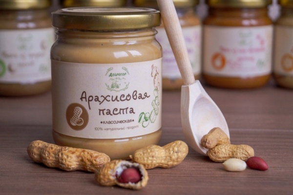 Паста арахисовая классическая "Доброгор", 250 гр