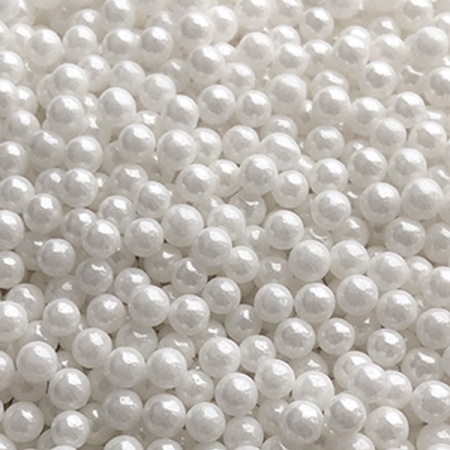 Посыпка кондитерская "Шарики 4 мм" белые 30 гр