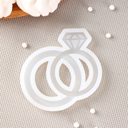 Силиконовый молд «Кольца», 7,5×8 см