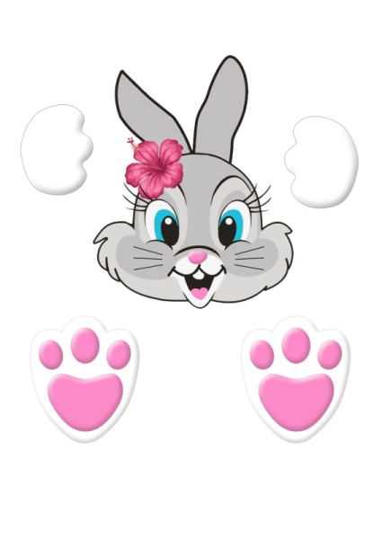 Зайка №1, картинка на сахарной бумаге