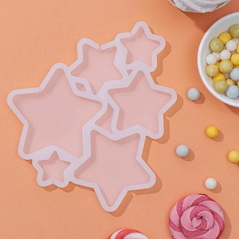 Силиконовая форма для леденцов «Звезды 6 в 1»
