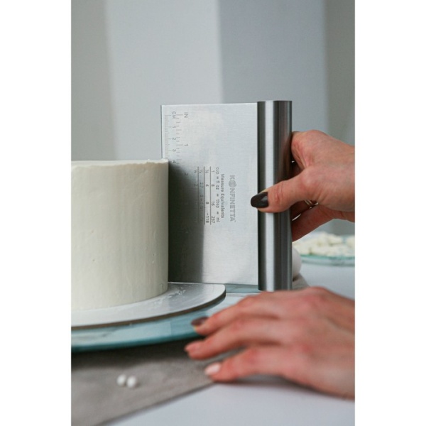 Шпатель кондитерский для выравнивания, металл, 15 см