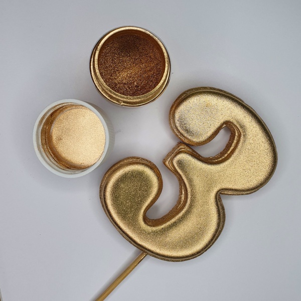 Блестящий краситель супер-плотный Золотой «Red Gold», 10 гр