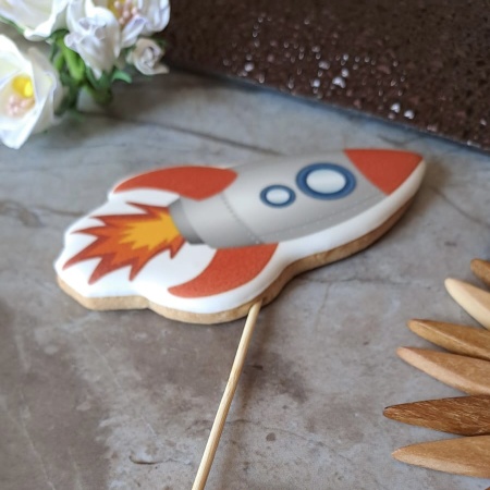 Пряник имбирный "Ракета", 10 см