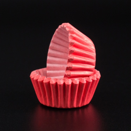 Капсула бумажная для конфет 35*23 мм, красная, 1 шт