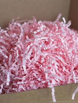 Наполнитель бумажный Розовый фламинго, 50 г (гофрированный)