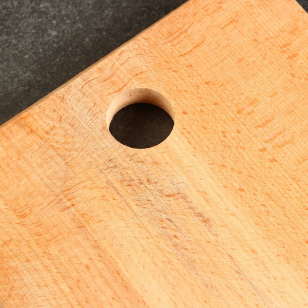 Доска разделочная "Славяночка", 32.5х21.5х1,5 см, цельный массив бука