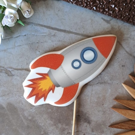 Пряник имбирный "Ракета", 10 см