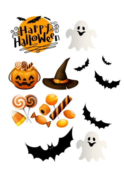 Хэллоуин №6, картинка на сахарной бумаге