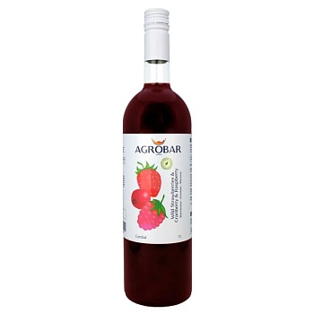 Кордиал (основа для лимонада) Agrobar, Земляника-Клюква-Малина, 150 гр