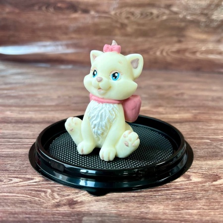 Фигурка из шоколадной глазури "Кошка Мари", розовая
