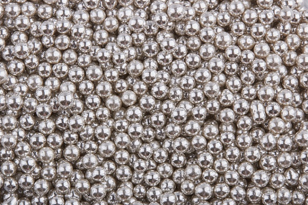 Посыпка кондитерская Шарики СЕРЕБРЯНЫЕ d 4 мм, 30 гр