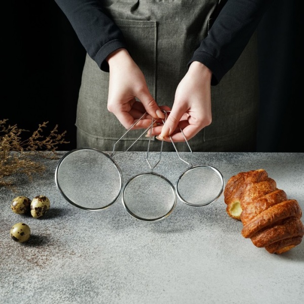 Набор сит Доляна, 3 шт, d=7 см, 8 см, 10 см