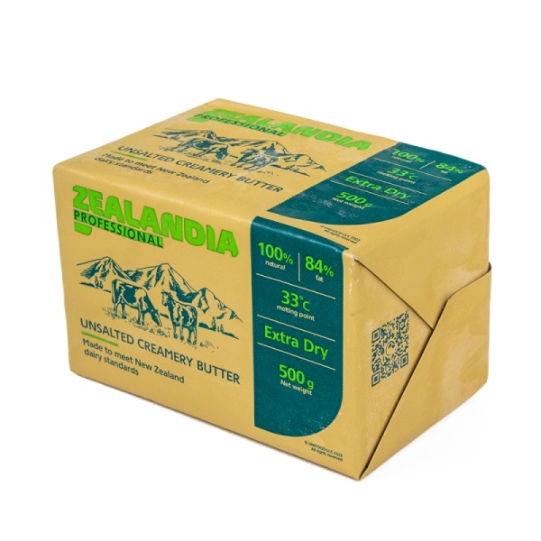 Масло сливочное 84% "ZEALANDIA PROFESSIONAL" Россия, 500 гр